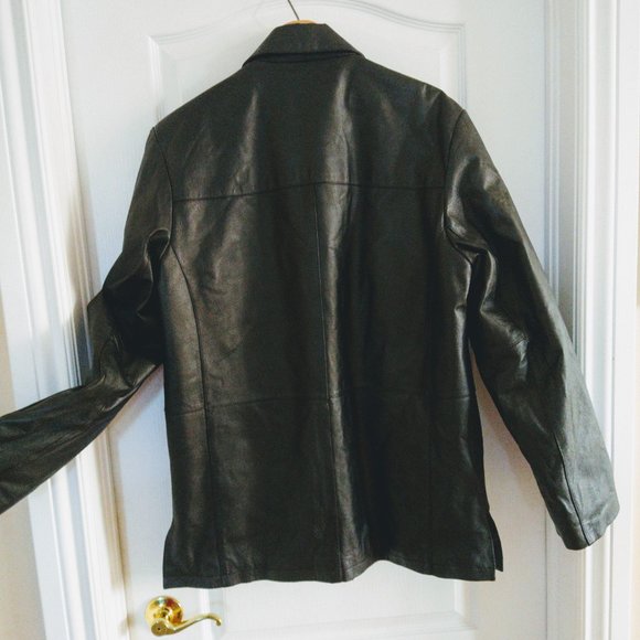 Leather Men Coat - Picture 2 of 7